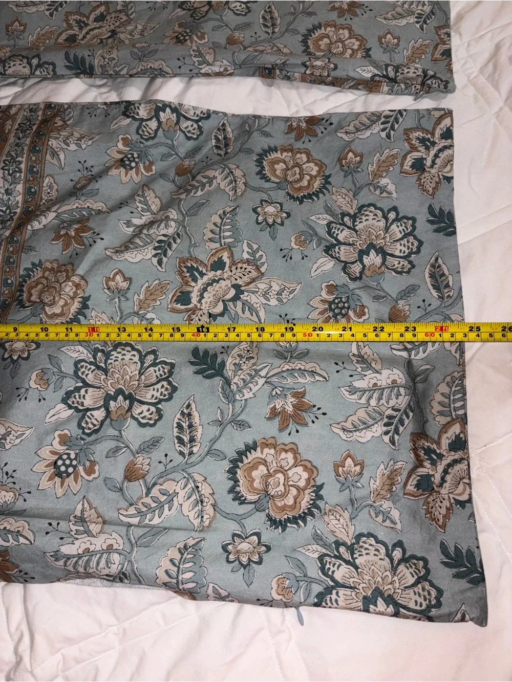 POTTERY BARN (2) “BROOKE FLORAL PRINTED” STANDARD SIZE shams